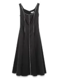 NISSA crystal-embellished midi dress - Black