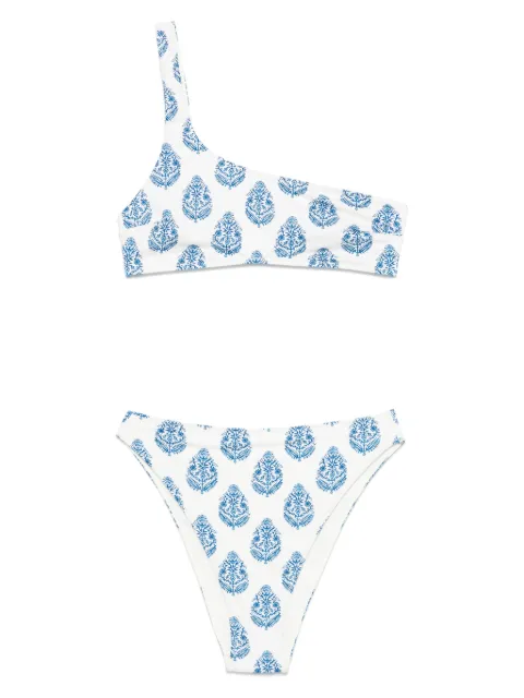 MC2 Saint Barth leaf-print bikini set