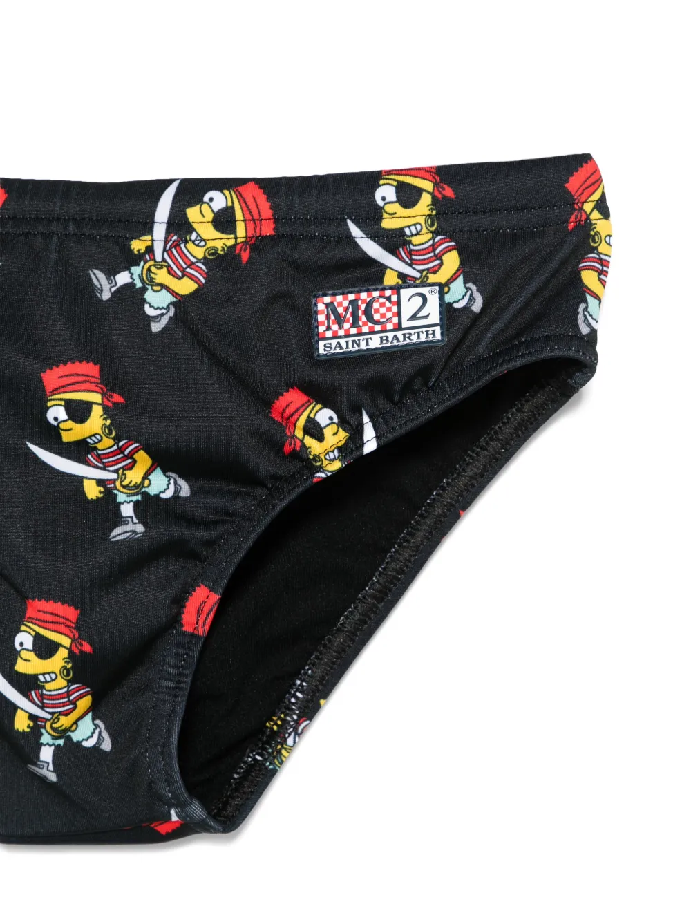 MC2 Saint Barth Kids The Simpsons zwembroek Zwart