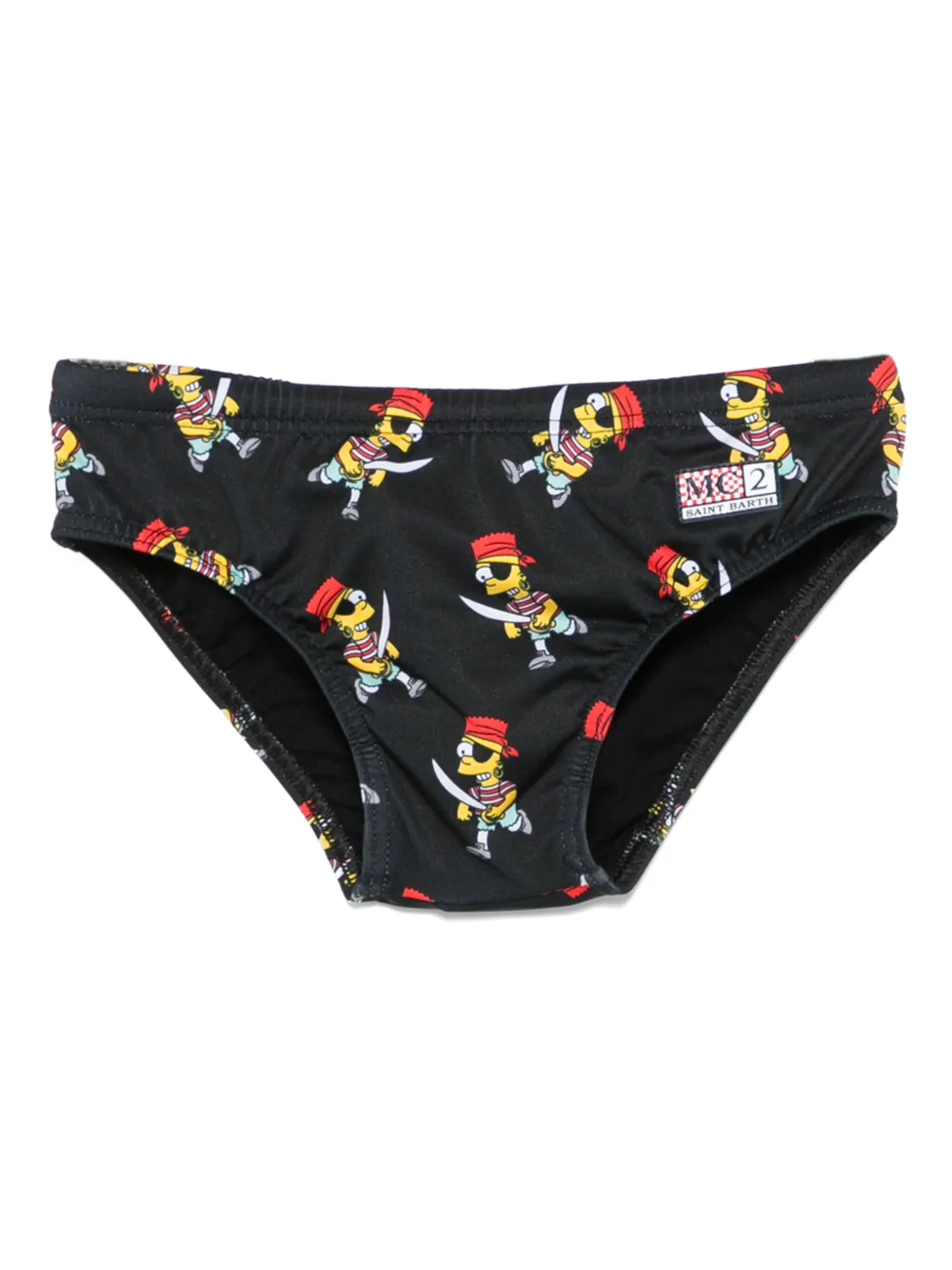MC2 Saint Barth Kids The Simpsons zwembroek Zwart