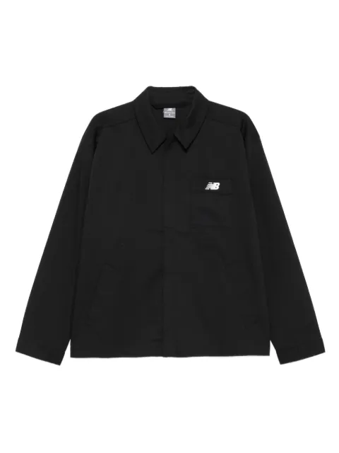 New Balance logo-embroidered shirt jacket
