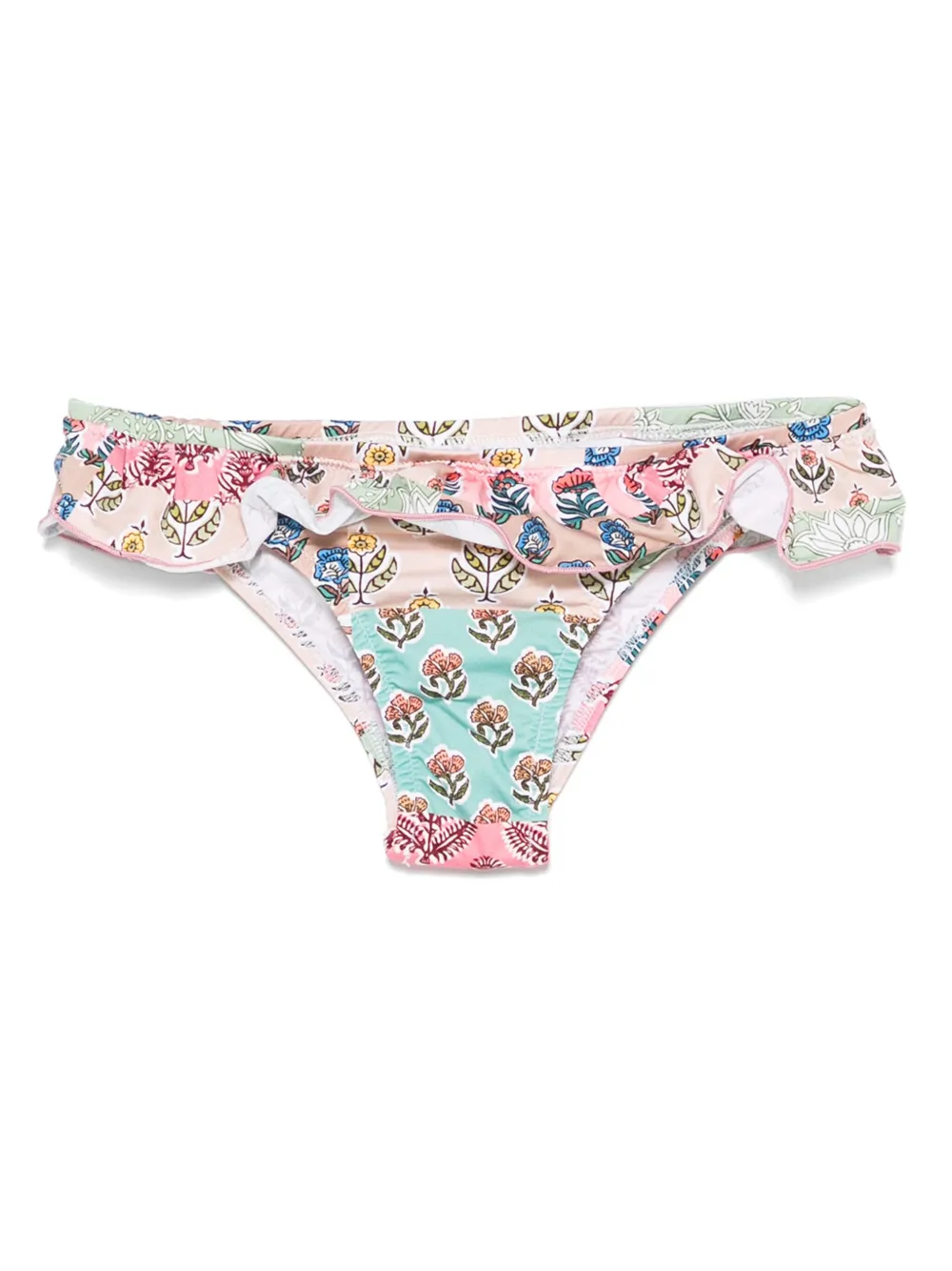MC2 Saint Barth Kids Zwembroek met bloe print Blauw