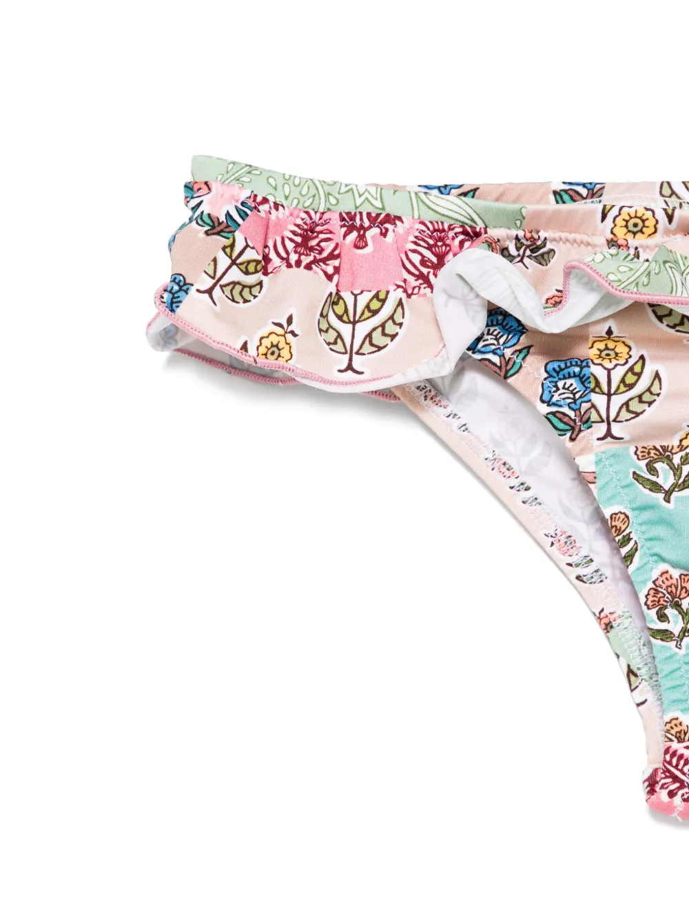 MC2 Saint Barth Kids Zwembroek met bloemenprint Blauw