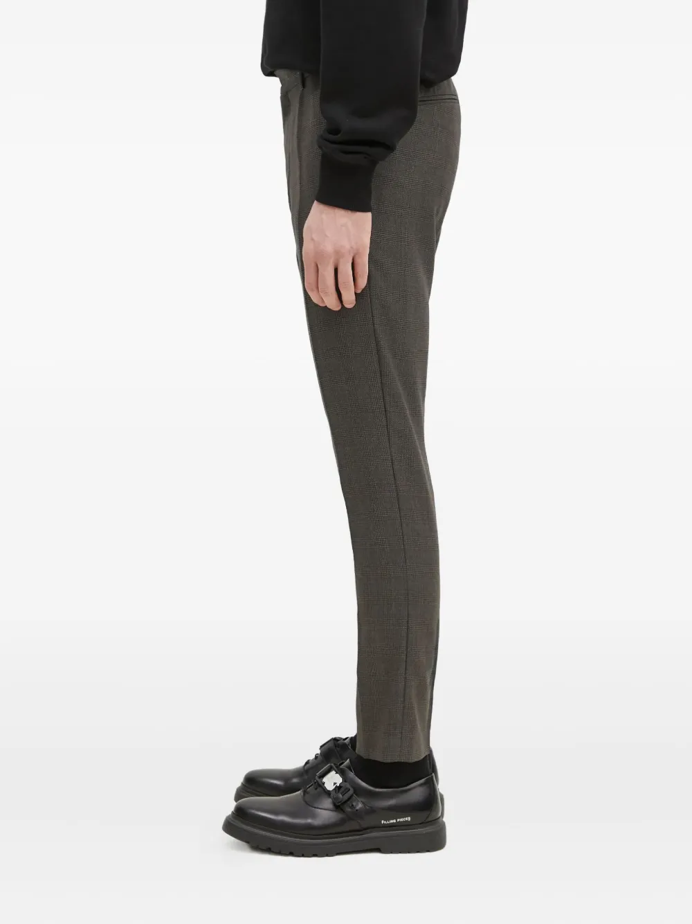 Paul Smith Geruite broek met elastische rug Groen