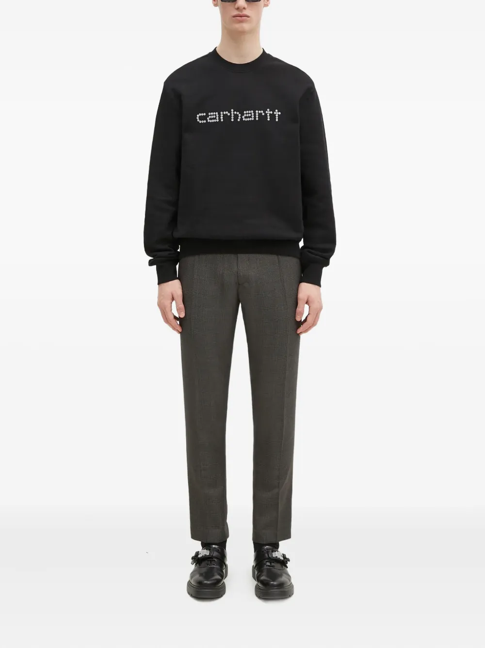 Paul Smith 체크 패턴 밴딩 백 팬츠 | 레귤러 & 스트레이트 팬츠