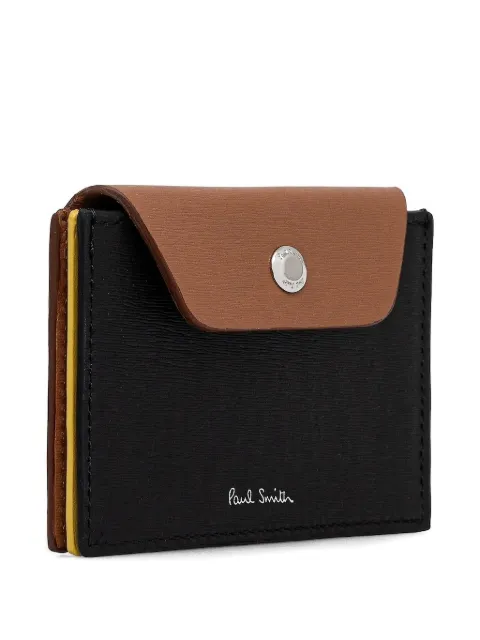 Paul Smith multi-stripes leather cardholder