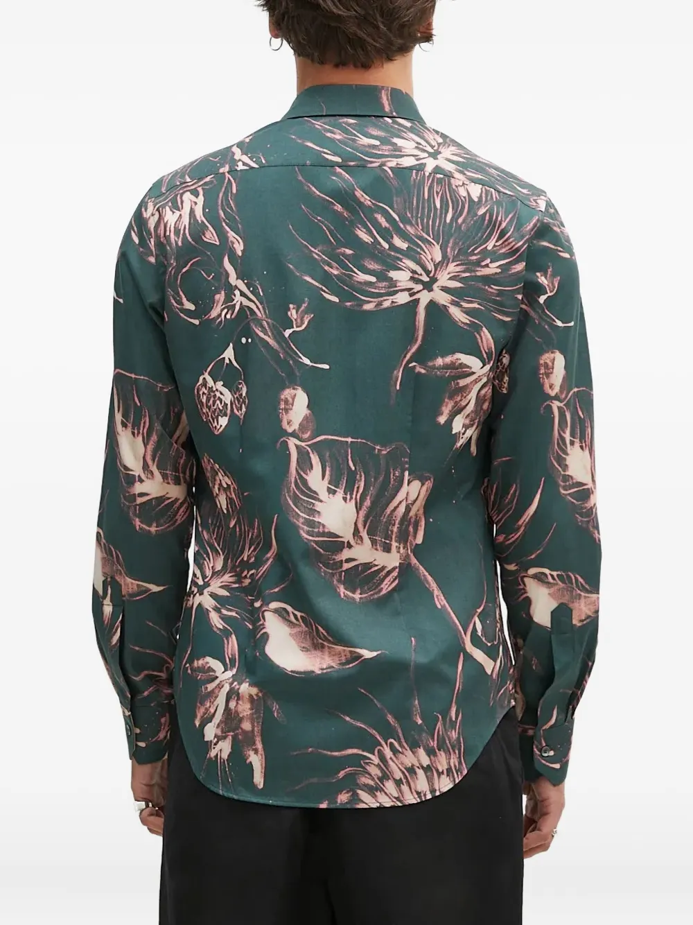 Paul Smith Overhemd met bloemenprint Groen