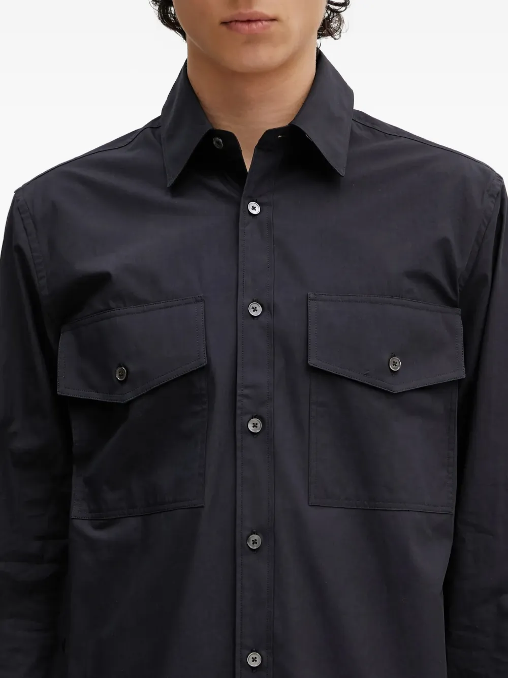 Paul Smith Overhemd met dubbele zak Blauw
