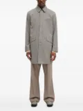 Paul Smith houndstooth-pattern coat - Grey