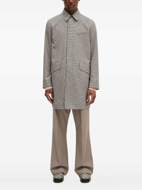 ポールスミス ハウンドトゥースチェスターコート Paul Smith ハウンドトゥース コート | グレー | FARFETCH JP