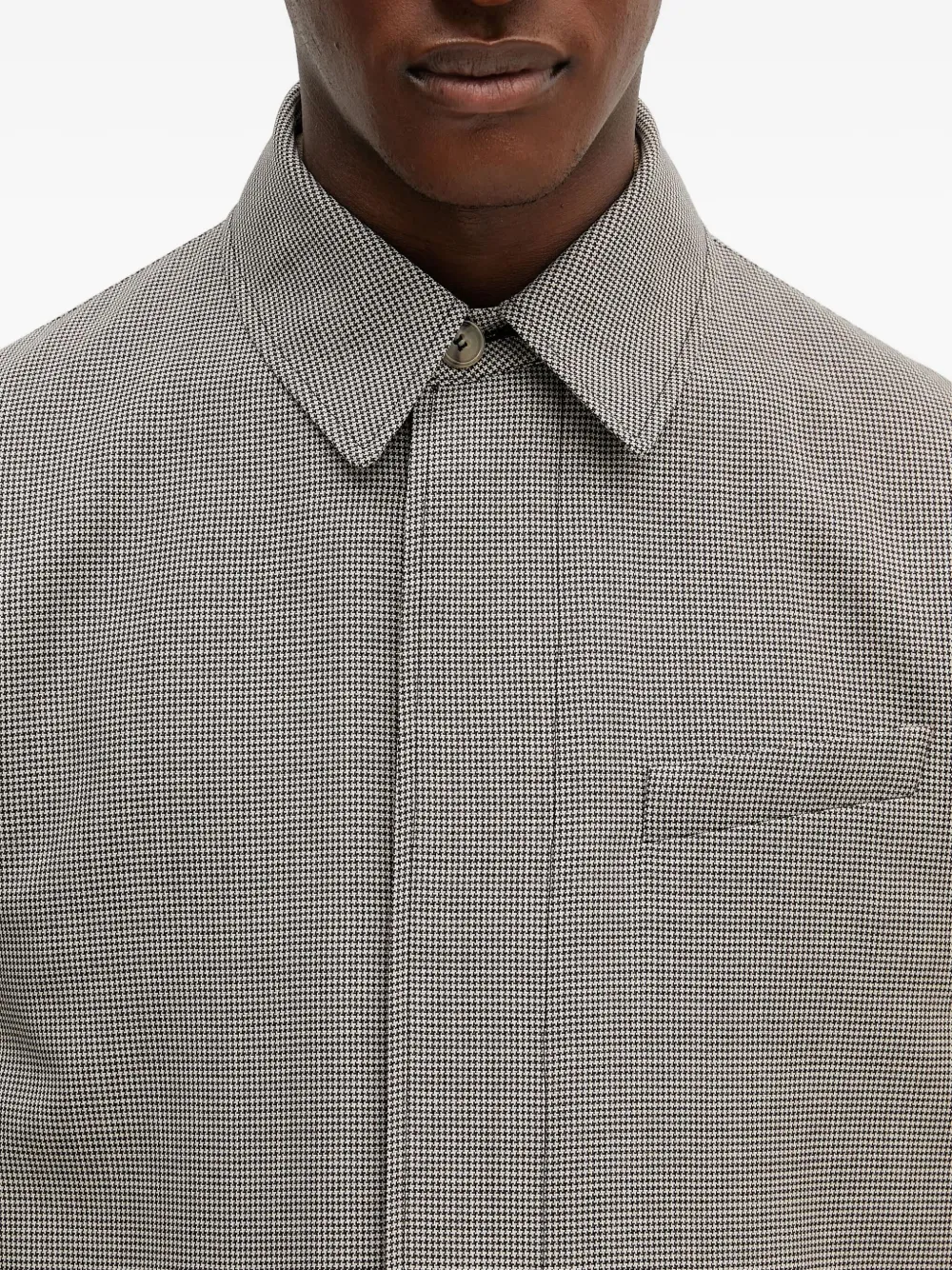 Paul Smith Jas met pied-de-poule print Grijs