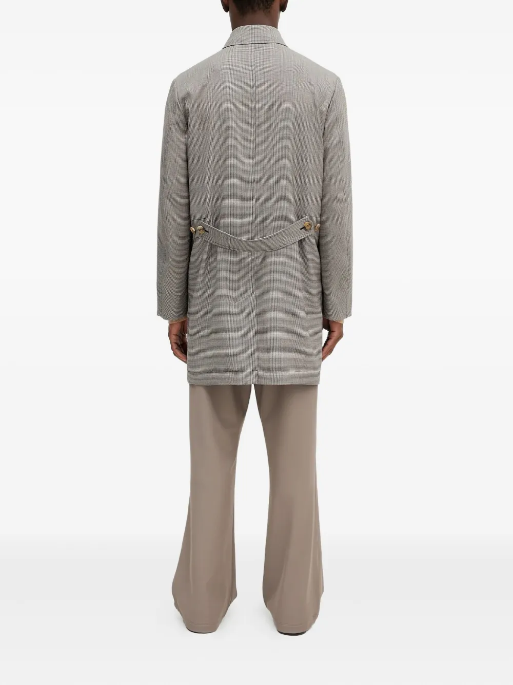 Paul Smith Jas met pied-de-poule print Grijs