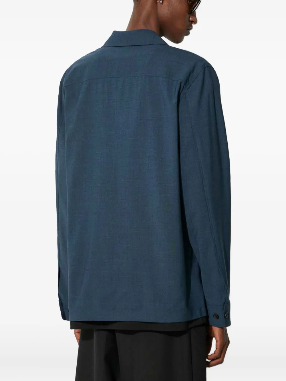 Paul Smith Button-down shirtjack met dubbele zak Blauw