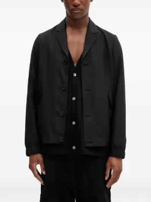 Gucci double-breasted notched-lapel Blazer | Black | FARFETCH