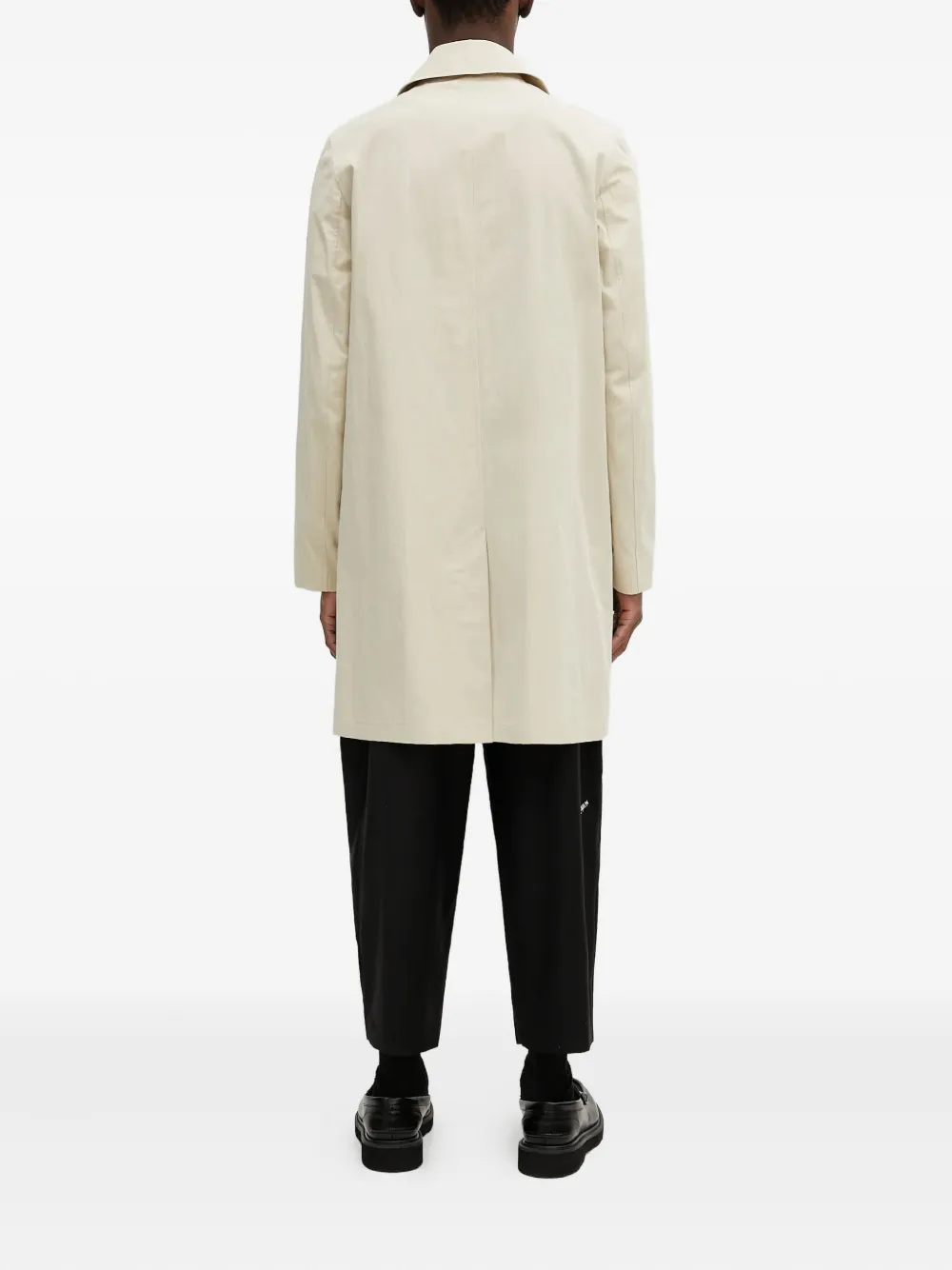 Paul Smith Effen jas met enkele rij knopen Beige