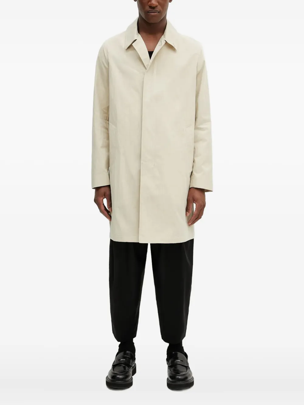 Paul Smith plain single-breasted coat - ニュートラル Paul Smith plain single-breasted coat - ニュートラル