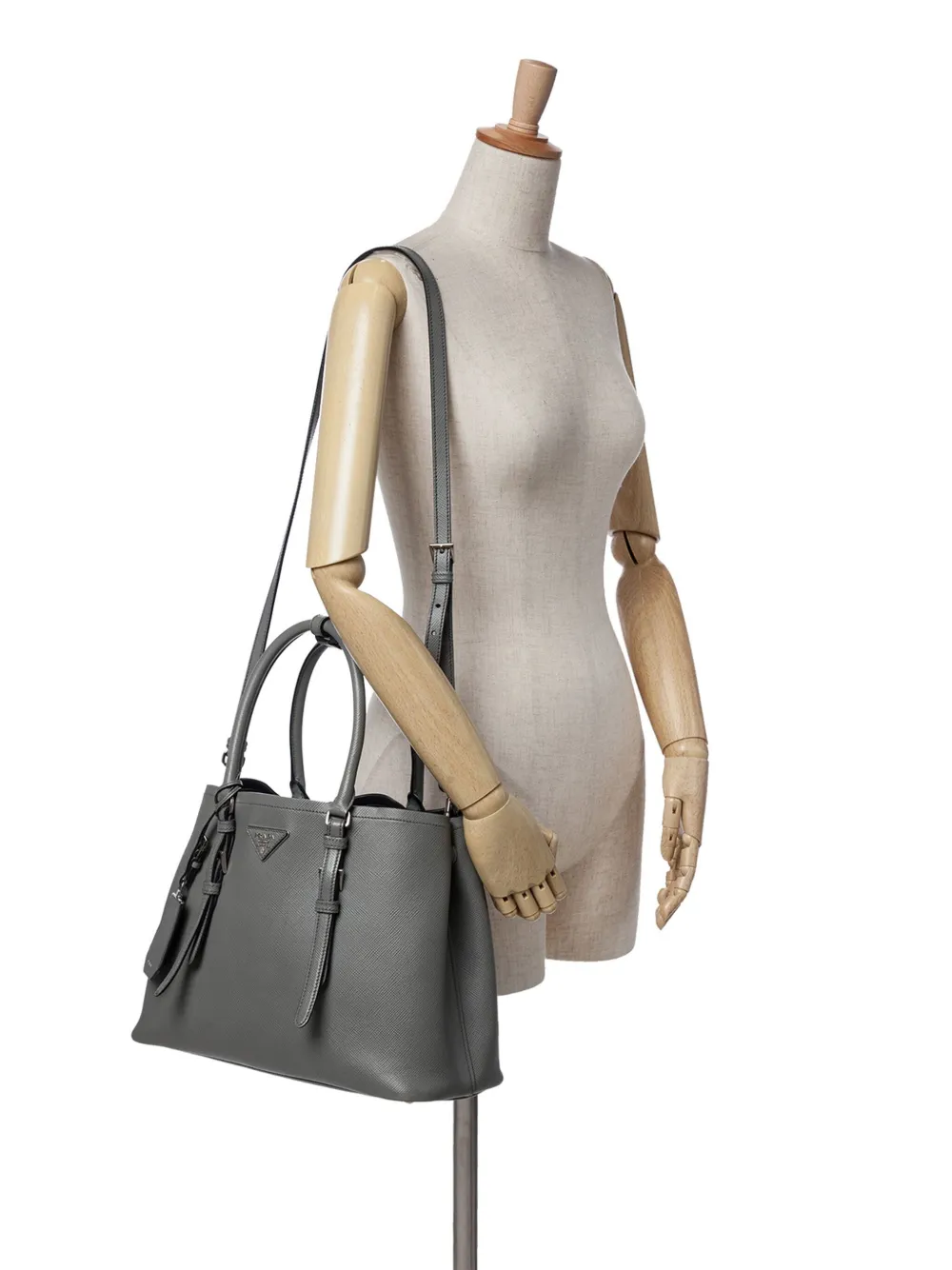 Prada Pre-Owned 2010-2024 Medium Saffiano Cuir Double satchel | Pre-Owned | Image 2