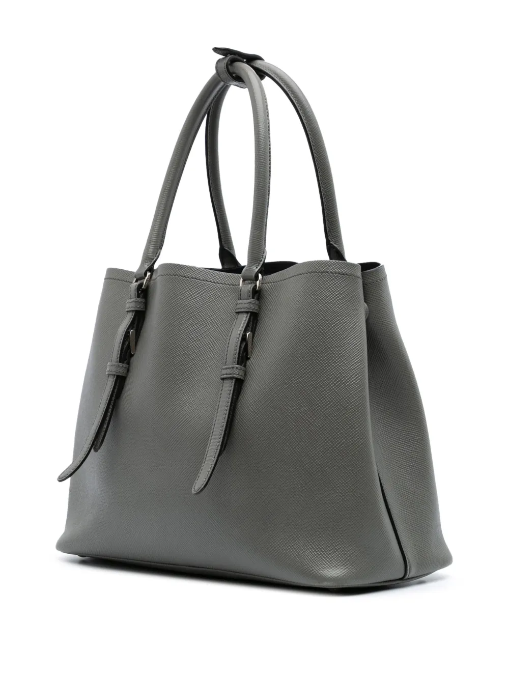 Pre-owned Prada 2010-2024 Medium Saffiano Cuir Double Satchel