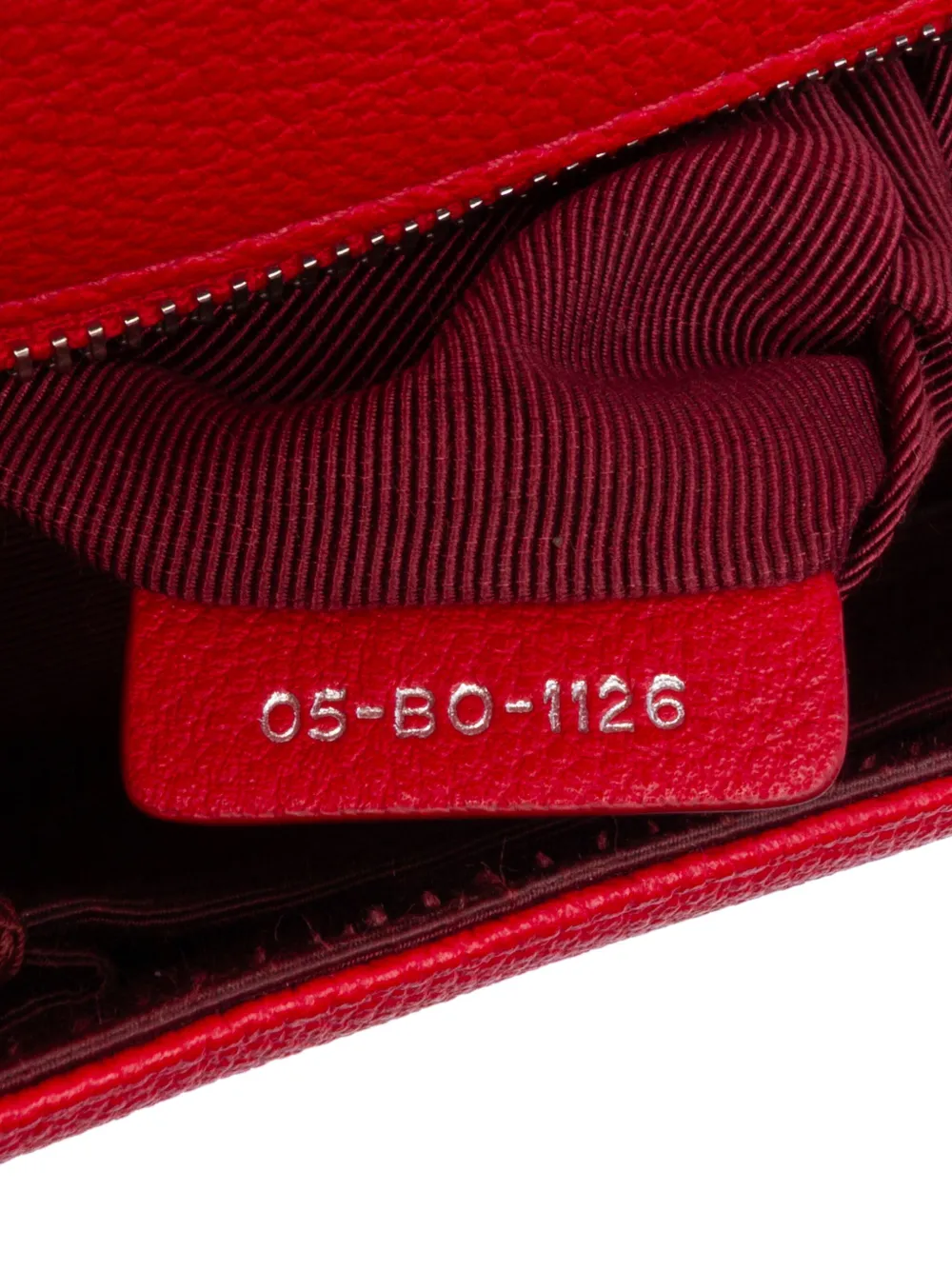 Pre-owned Dior 2016 Medium Grained Calfskin Ama Flap Crossbody Bag In Red