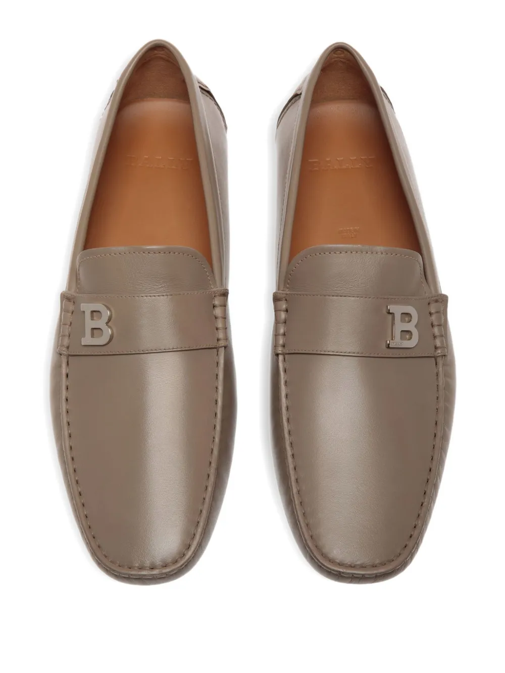 Bally leather loafers Neutrals