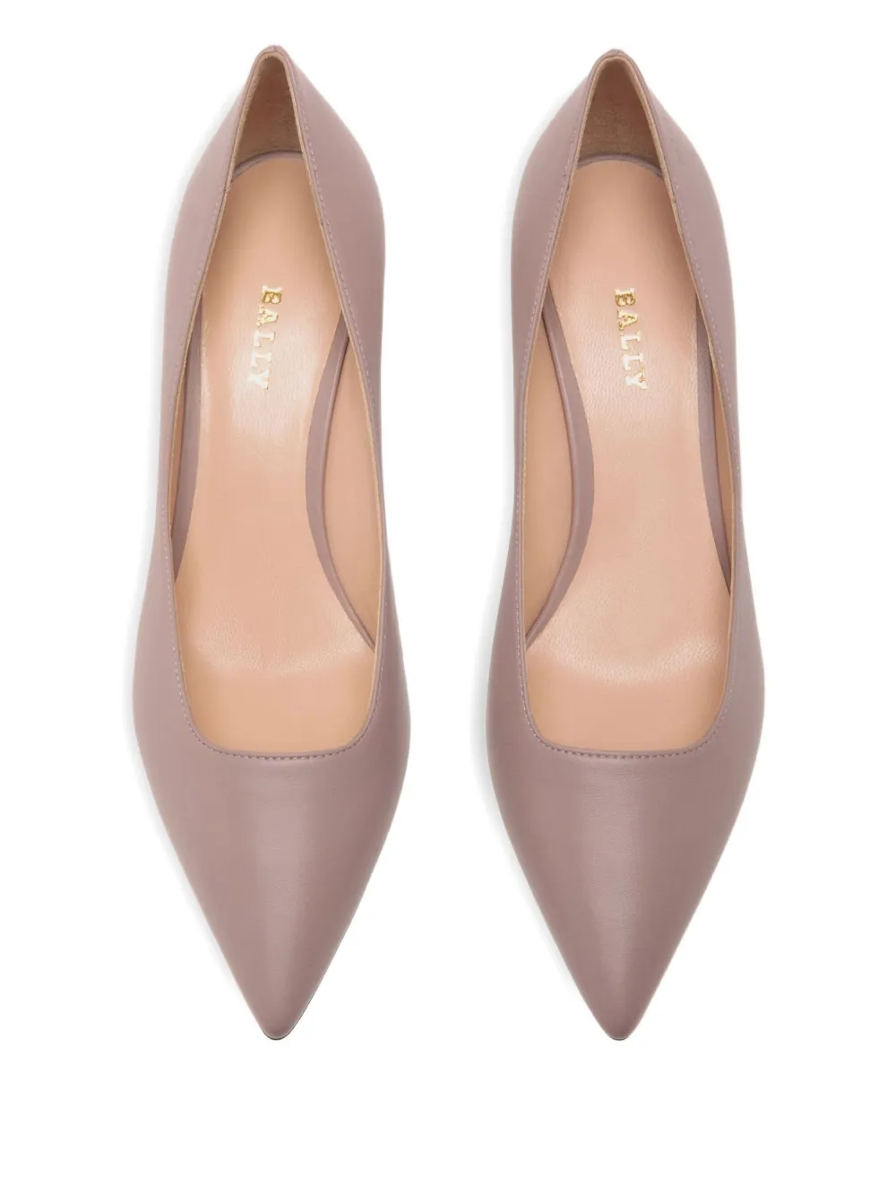 Bally leather pointed-toe pumps Pink