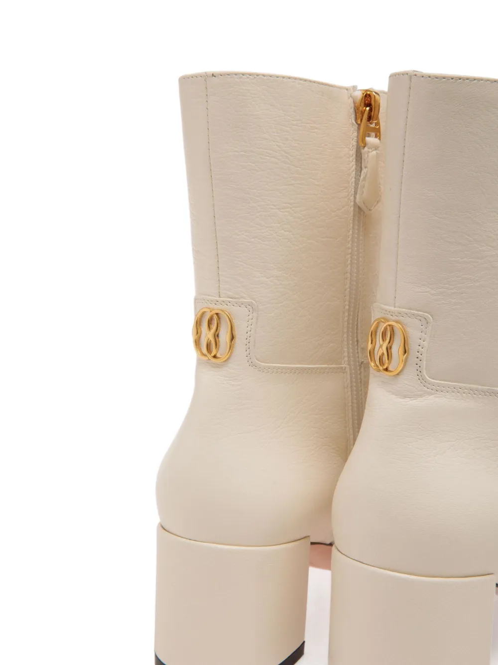 Bally Daily leren laarzen met blokhak Wit