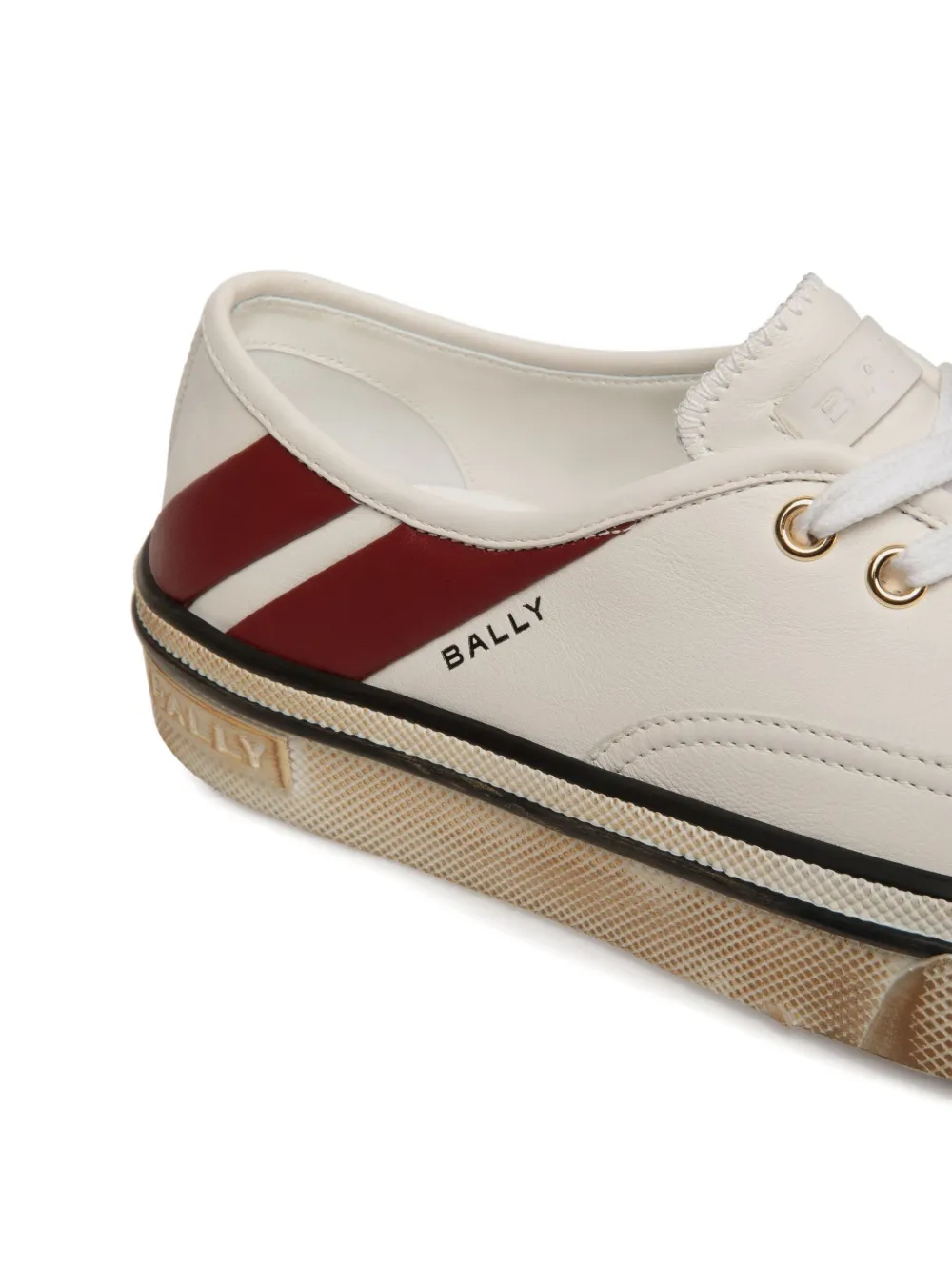 Bally Gestreepte sneakers Wit