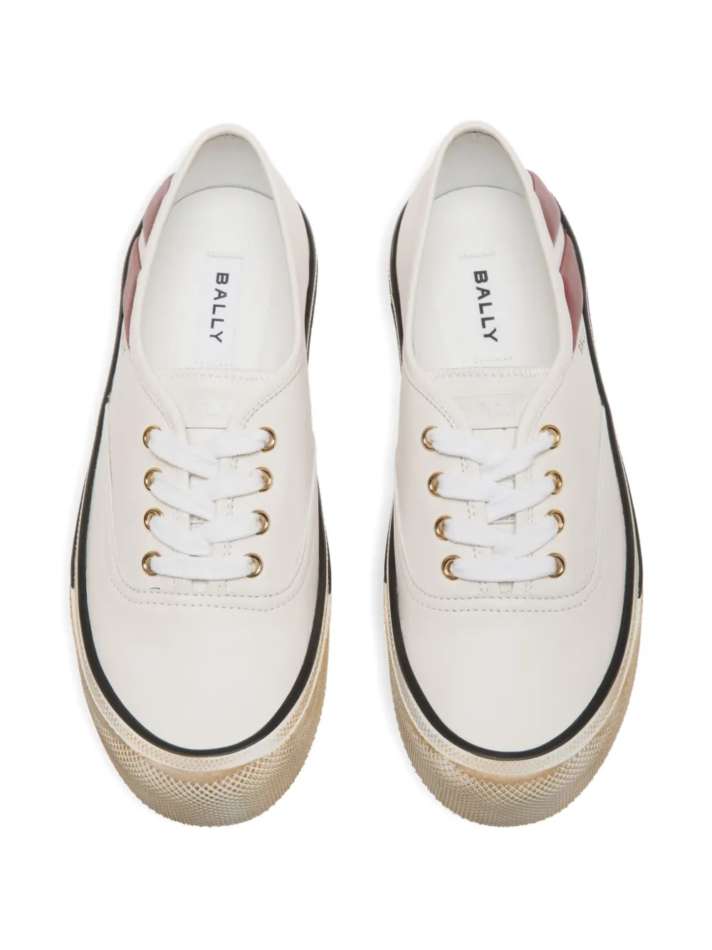 Bally Gestreepte sneakers Wit