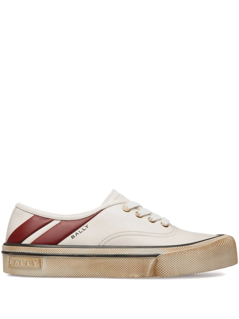 Bally Gestreepte sneakers Wit