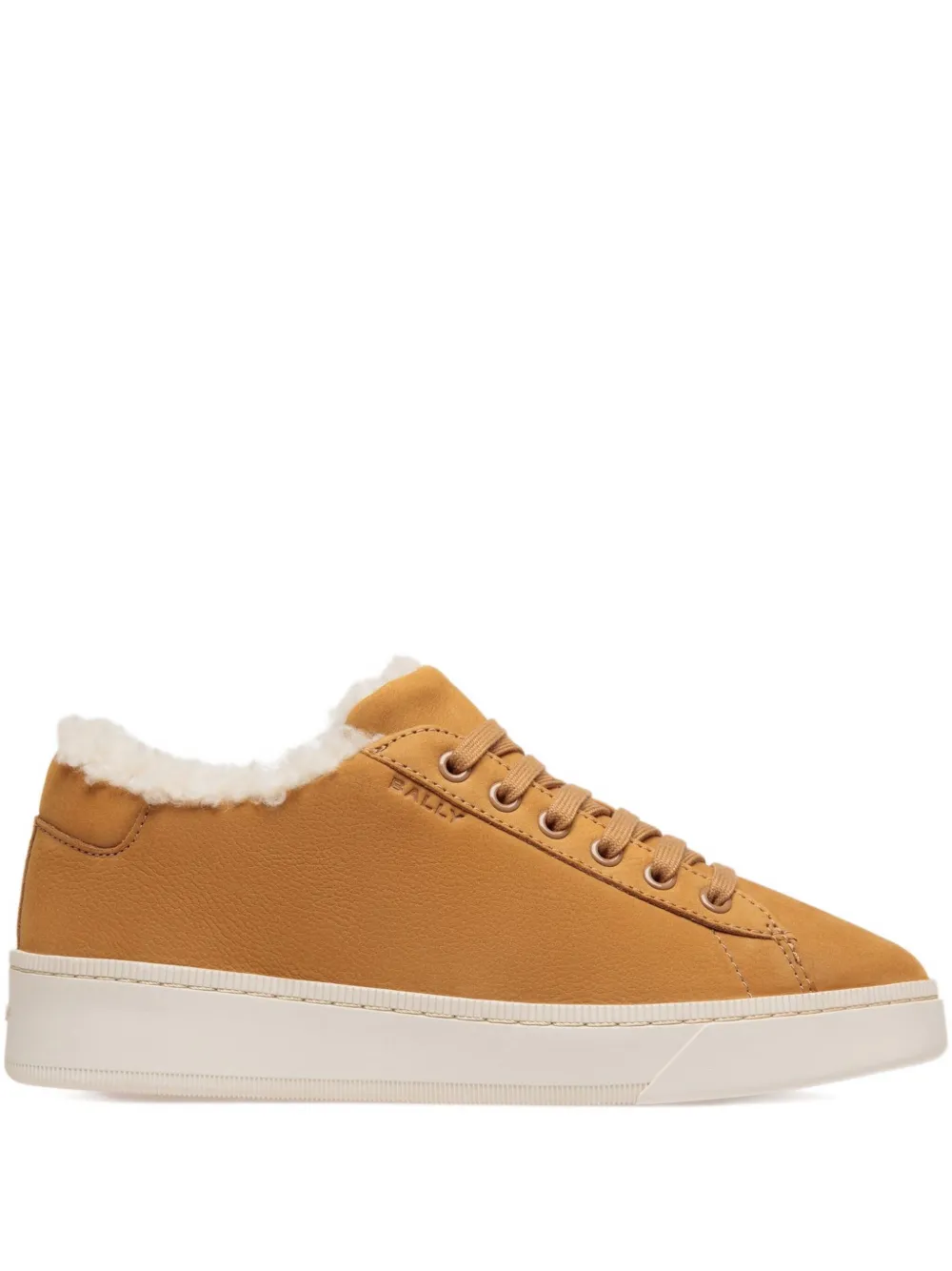 Bally Raise Leather Shearling-lined Sneakers