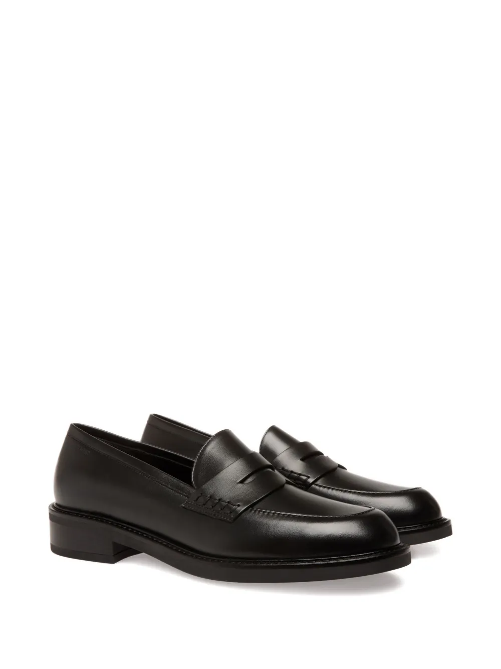 Bally penny-slot leather loafers Black