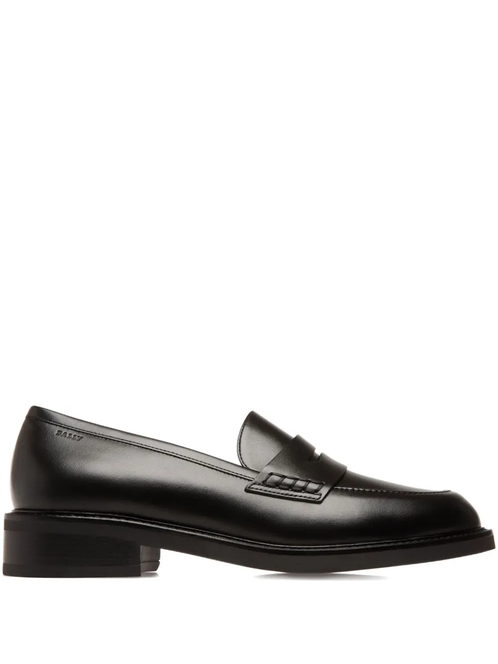 Bally penny-slot leather loafers Black