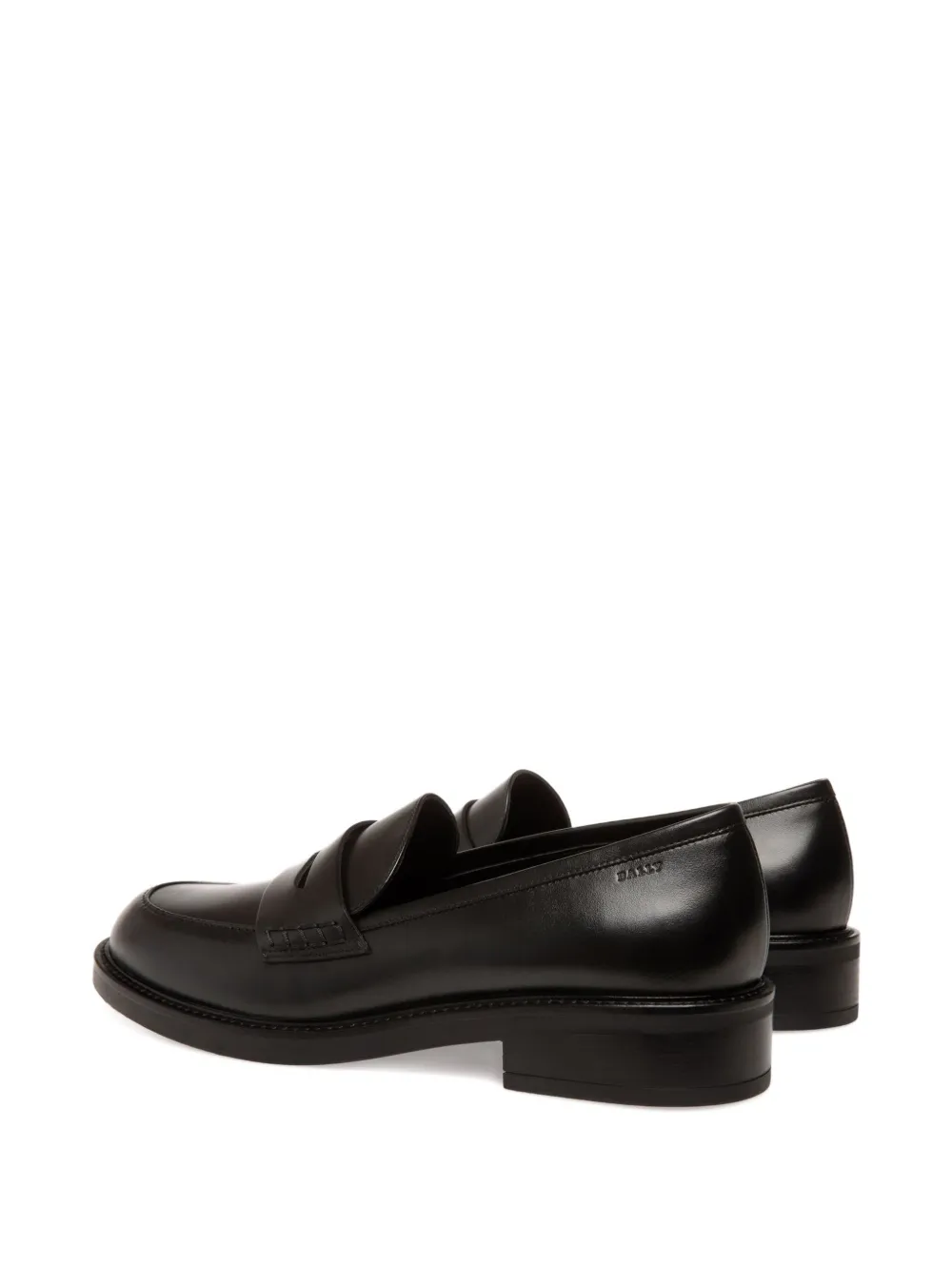 Bally penny-slot leather loafers Black