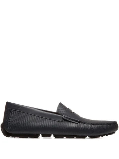 Bally embossed penny loafers