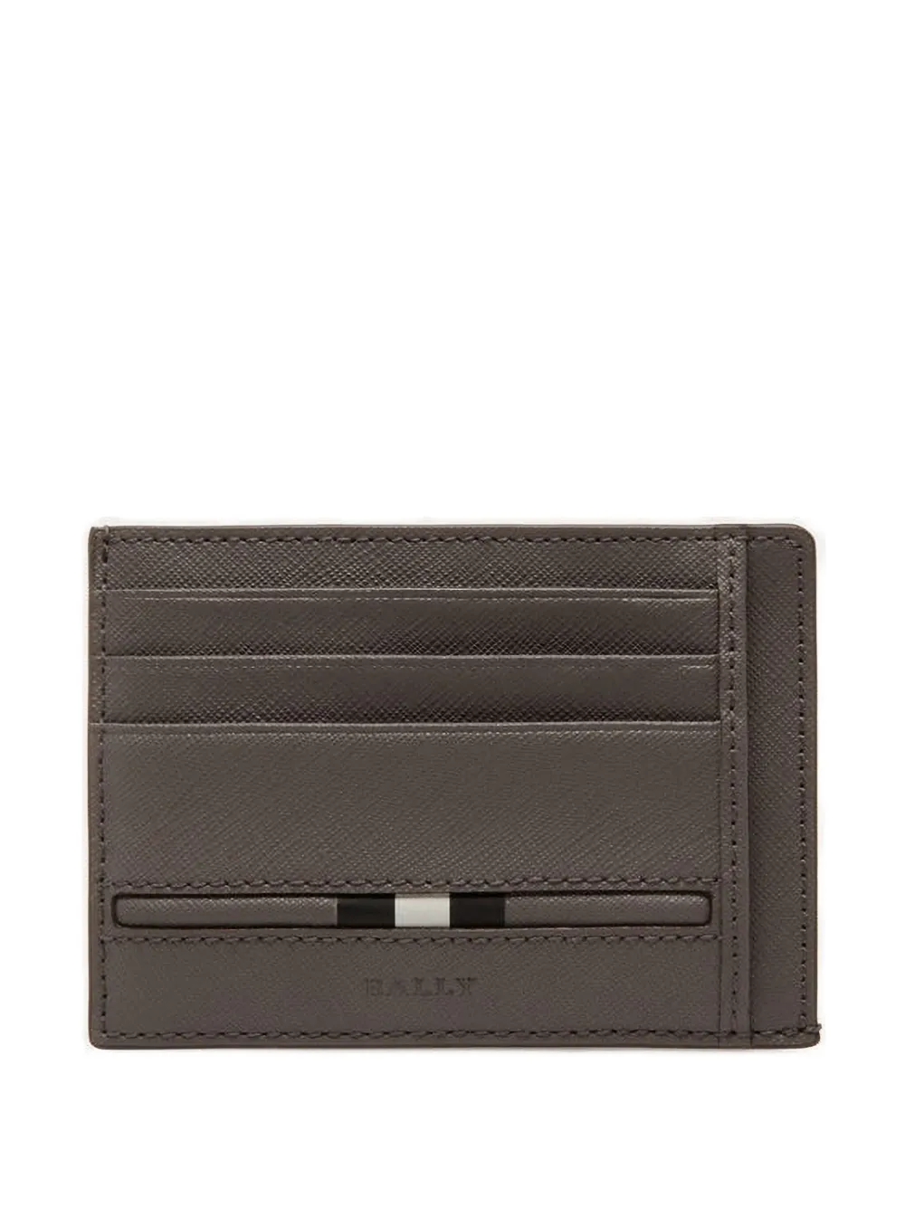 Bally Leather Cardholder In Gray