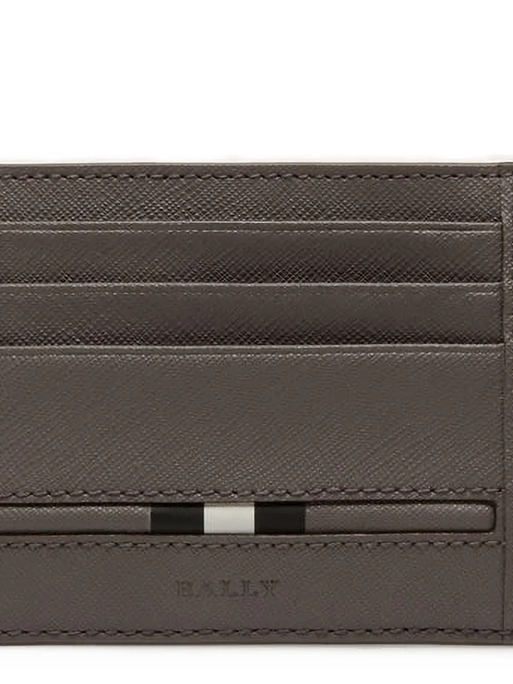 Bally Leather Cardholder In Gray