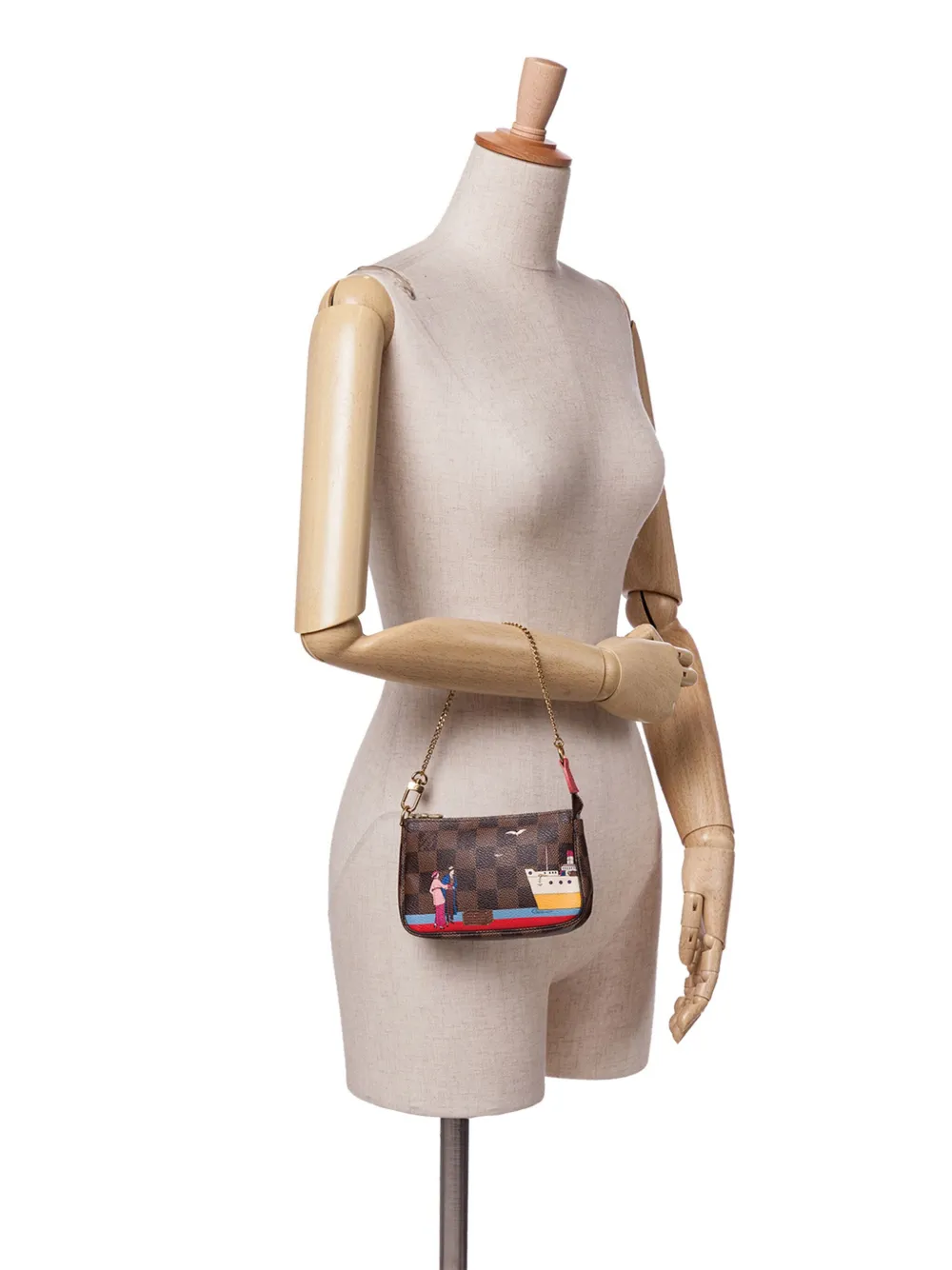 Louis Vuitton Pre-Owned شنطة يد 'دامييه إيبين ترانزأتلانتيك كروزيز ميني بوشيت أكسسوار' 2016 | كلاسيكيات | Image 2