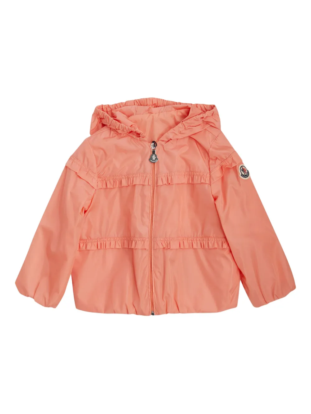 Moncler Enfant zip-up bomber jacket Oranje