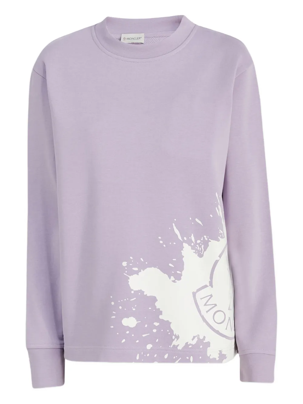 Moncler Sweater met print en lange mouwen Paars