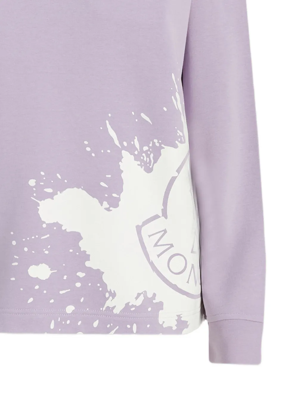 Moncler Sweater met print en lange mouwen Paars