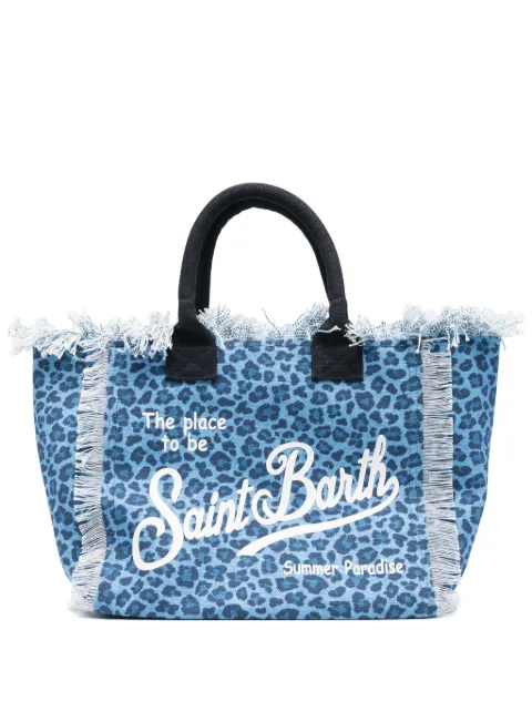 MC2 Saint Barth animal-print Vanity beach bag