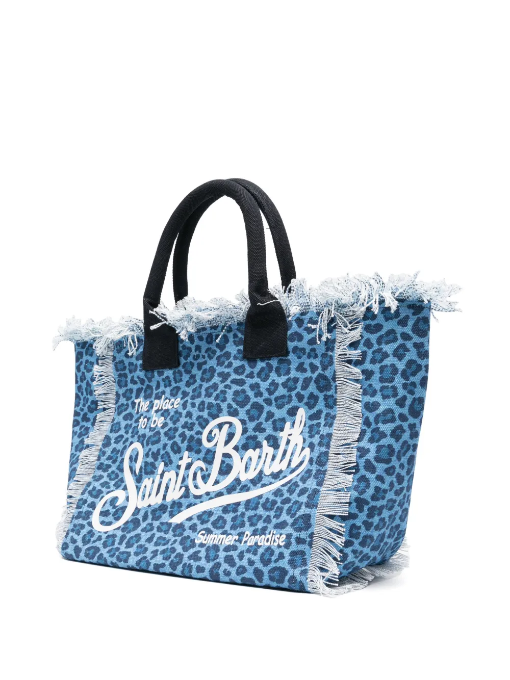 MC2 Saint Barth animal-print Vanity beach bag - Blauw