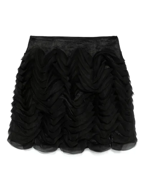 HUI MILANO ruffled mini skirt