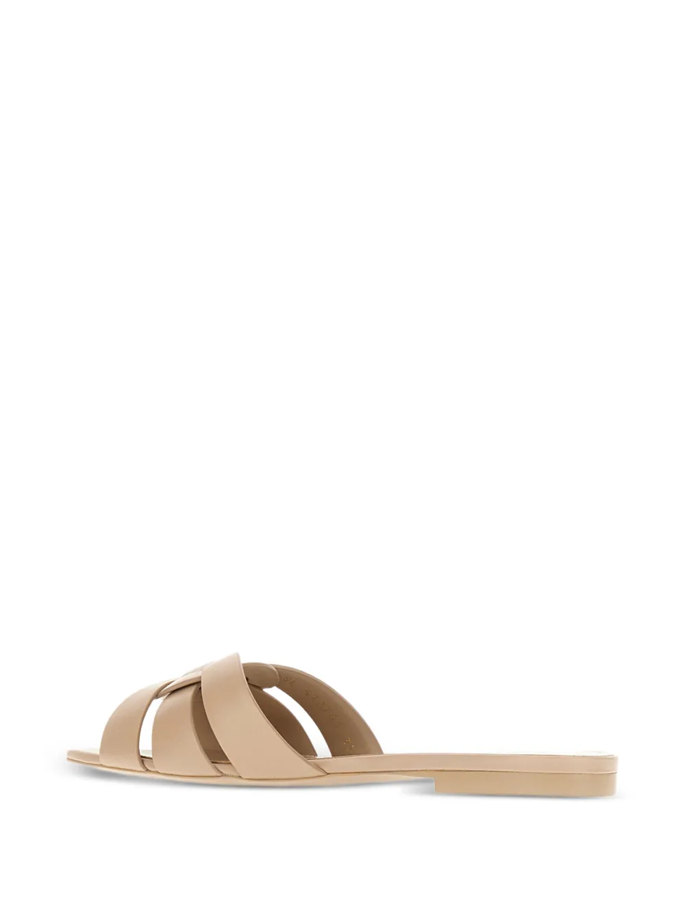 Saint Laurent Tribute flat sandals Neutrals