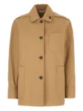 Max Mara button-fastening patch-pocket jacket - Brown