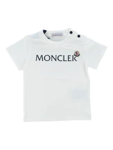 Moncler Enfant تيشيرت بشارة شعار الماركة