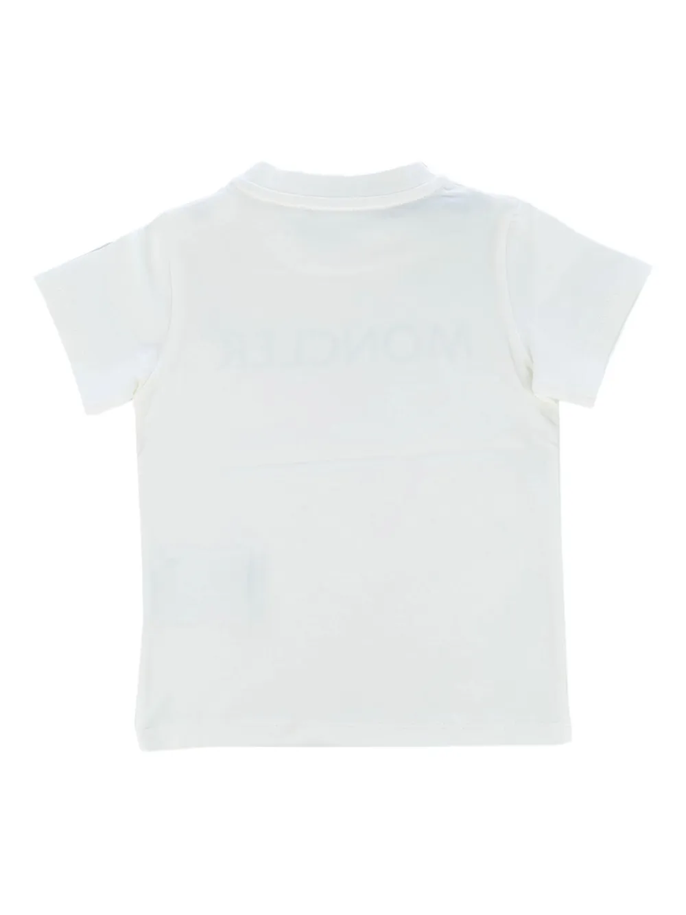 Moncler Enfant logo-patch T-shirt Wit