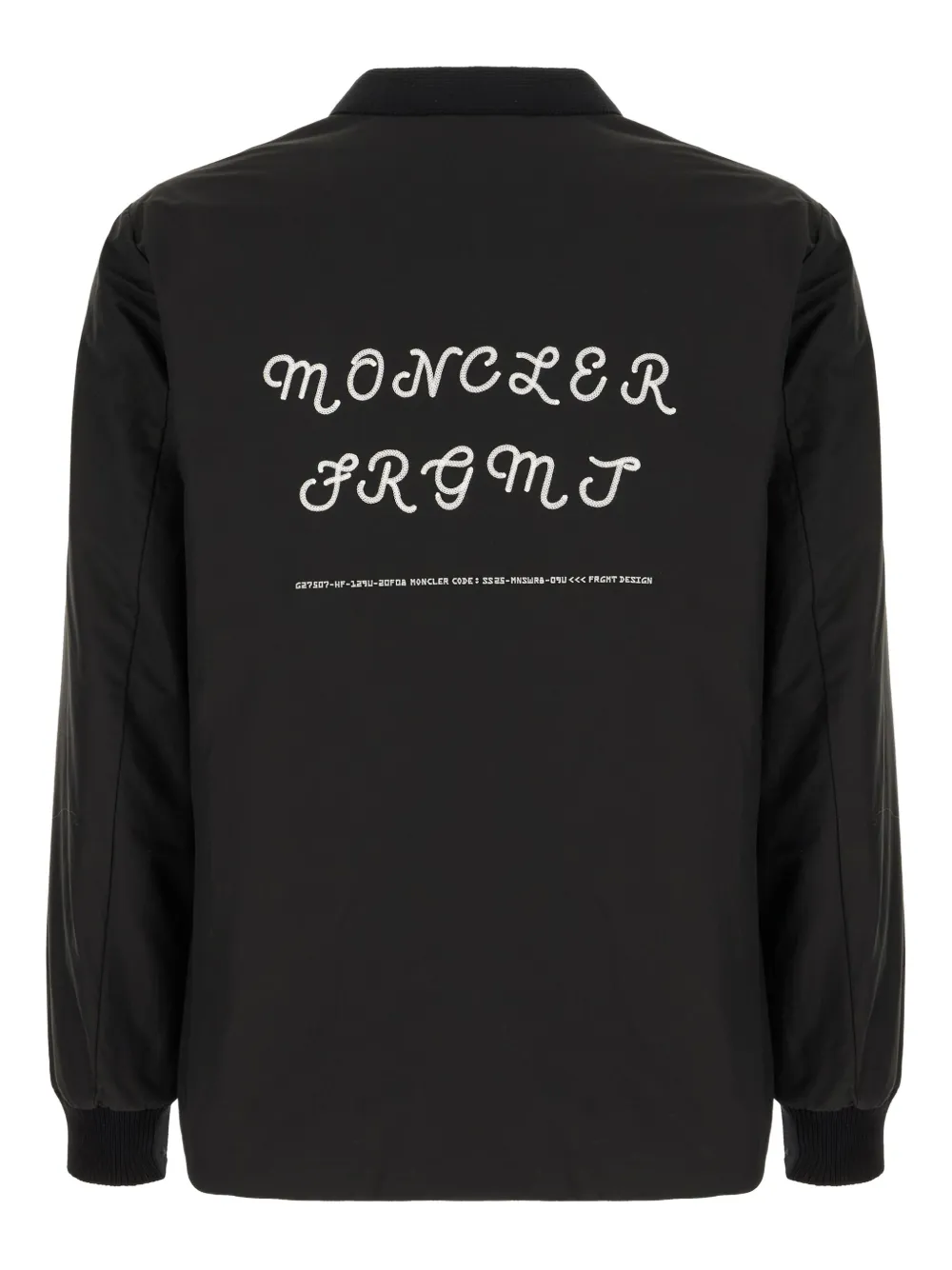Moncler Jack met geborduurd logo Zwart