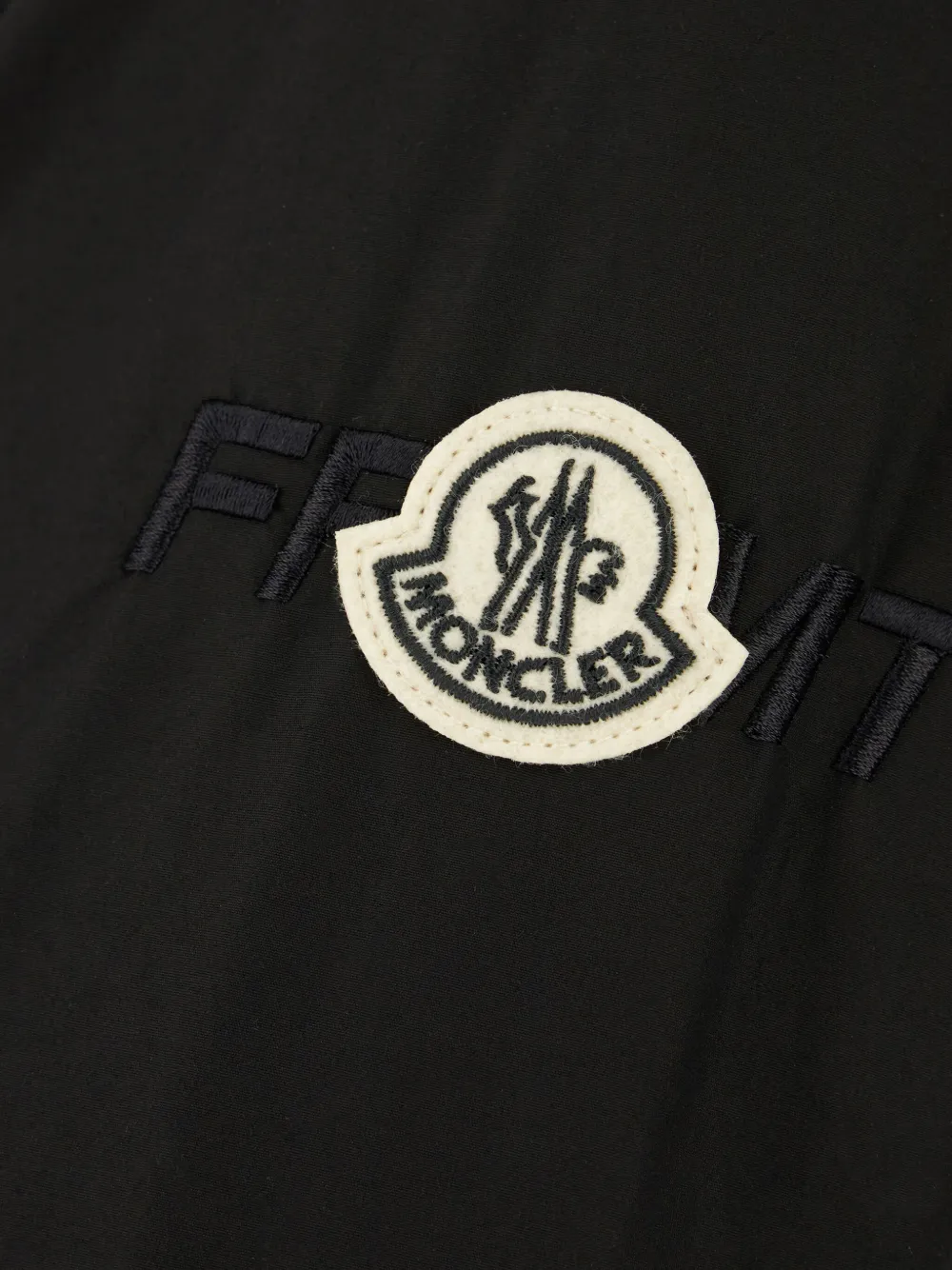 Moncler Jack met geborduurd logo Zwart