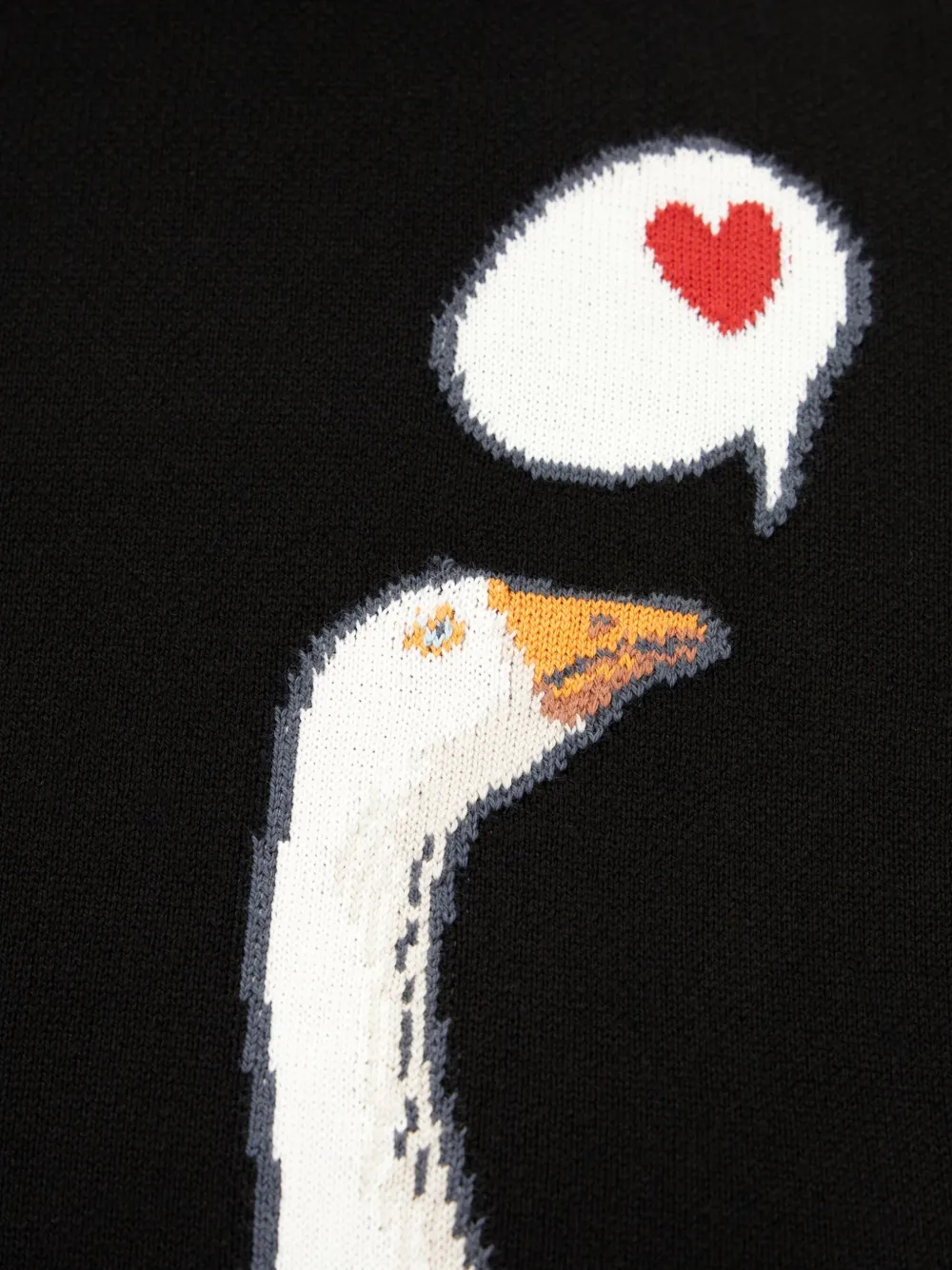 Moschino Katoenen trui met korte mouwen en patroon Zwart
